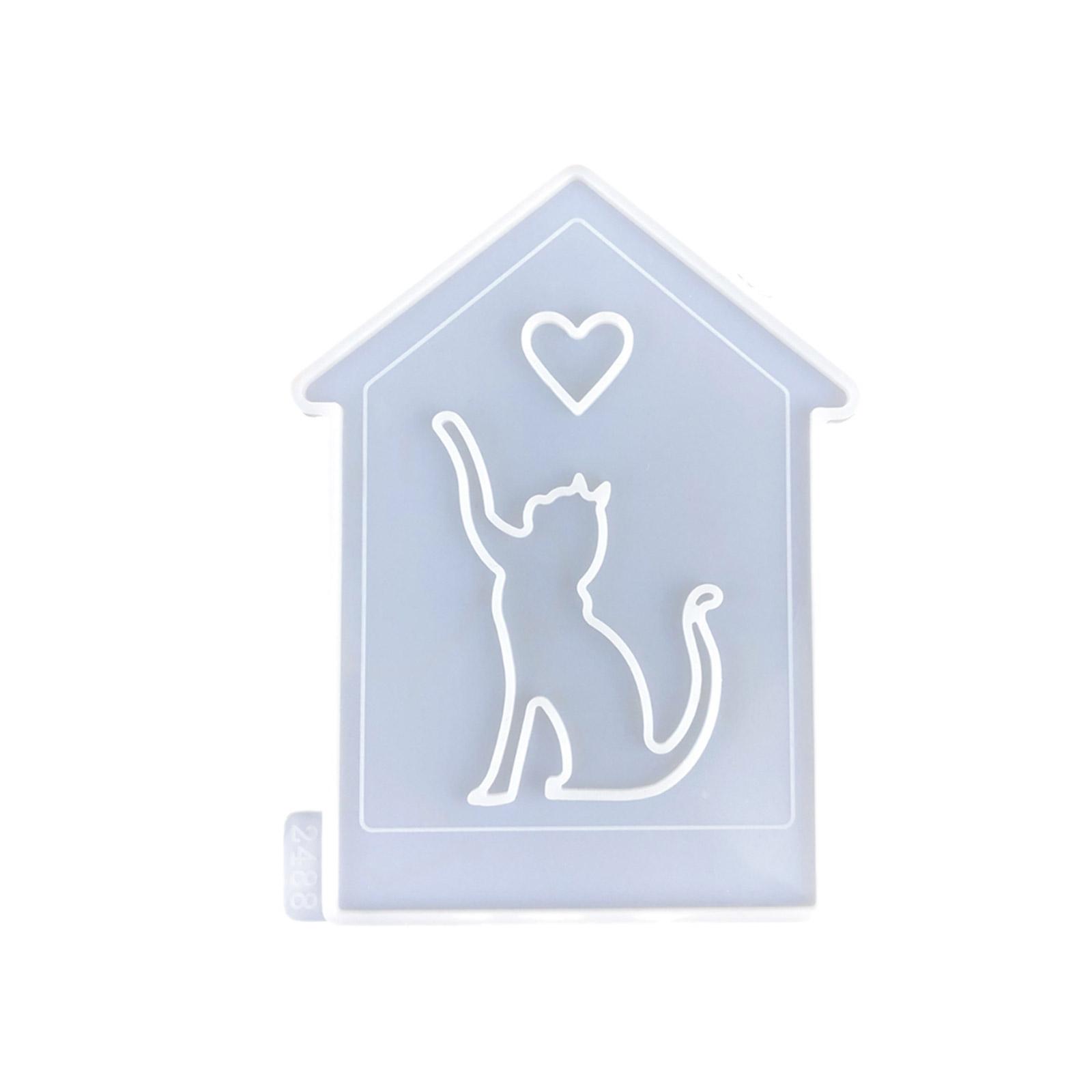 

Сердце дом подсвечник силиконовая форма DIY подсвечник гипсовая форма пластыри формы для изготовления смолы для украшения стола 9