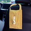 Adjustable French-Style Fabric Car Tissue Box