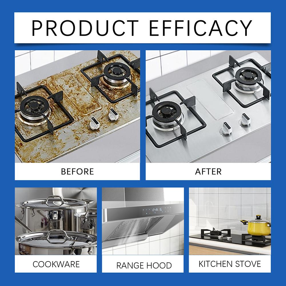 Kitchen Surfaces Degreaser Instantly Dissolves Stubborn Kitchen Grease. Sparkling Clean Professional Kitchen