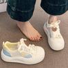 Women Fashion Sneakers 2025 Autumn Round Toe Vintage Lightweight Breathable Casual Shoes Comfortable Cute Outdoor Non Slip Flats