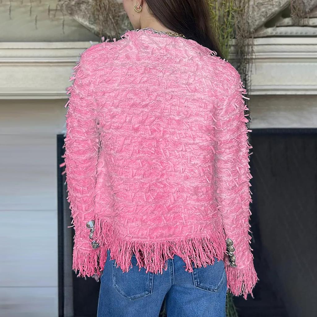 Women's Fashionable And Elegant Tassel Top Coat