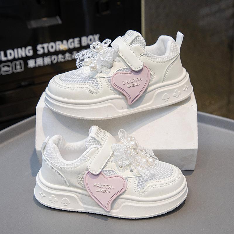 

Детская спортивная обувь с перламутровым бантом, противоскользящая, износостойкая, дышащая, новая повседневная обувь для девочек на открытом воздухе 36 фиолетовый