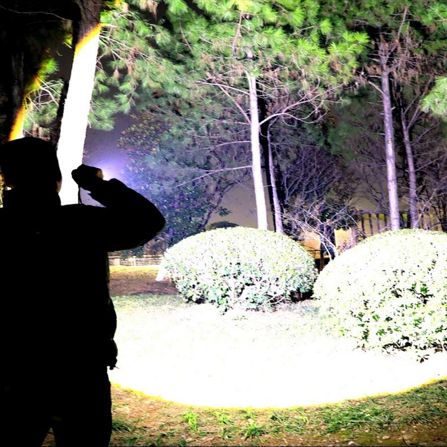 High power 300W LED aluminum alloy flashlight Type-C rechargeable flashlight,suitable for remote home,outdoor,emergency lighting and cold resistance