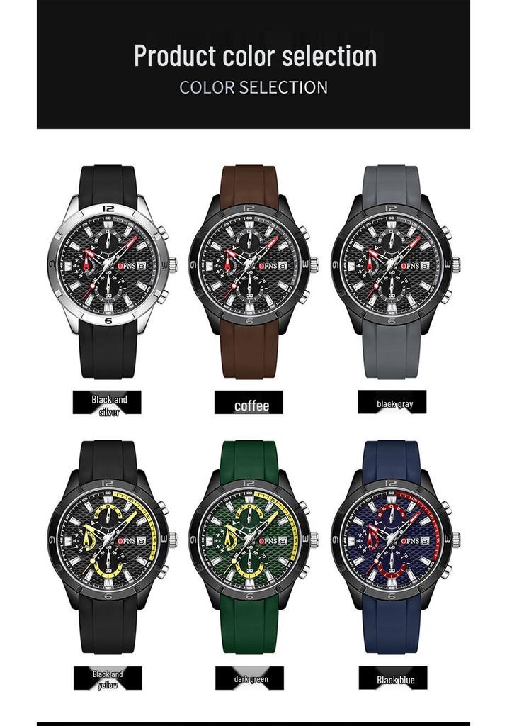 Trendy Men's Quartz Waterproof Watch with Calendar