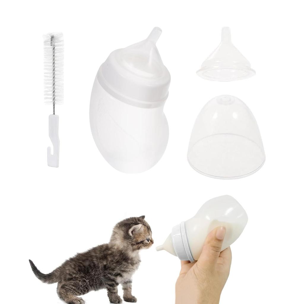 Doyime Feeding Bottle Pet Milk Feeding Bottle with Silicone Nipple for and Choking for Small Animals Puppy/Kitten (180ml) Nutrition, Hydration,