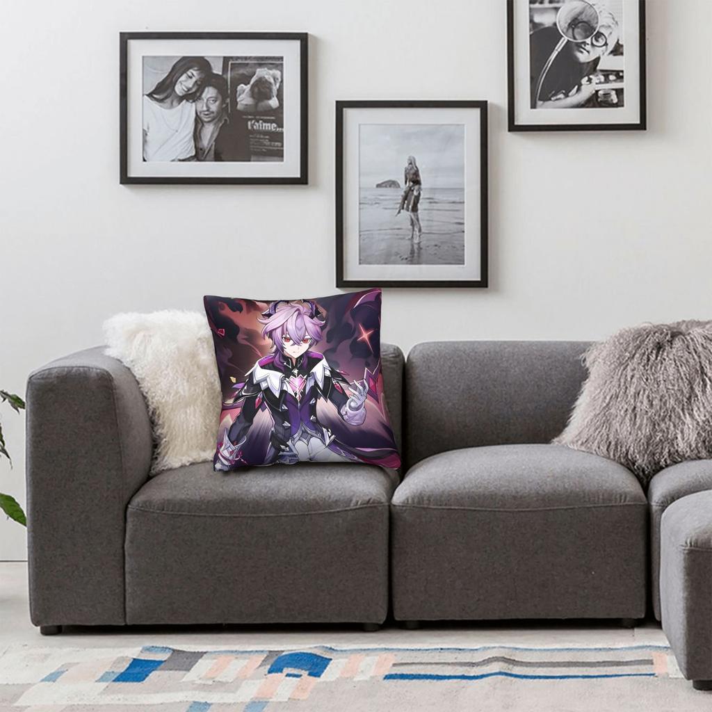 Genshin Impact Durin Game Pillowcase Printing Polyester Cushion Cover Decorations Pillow Case Cover Living Room Zippered 40X40Cm