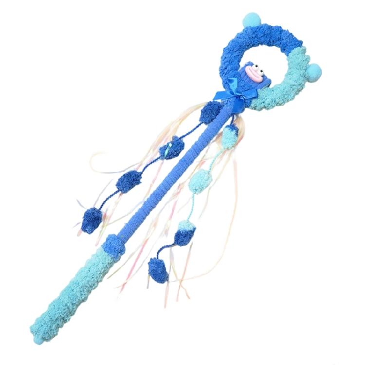 

Cats Play Stick Teaser Tassels Christmas for Kittens Wand Fun Exercise and Entertainment Teaser Wand Toy синій