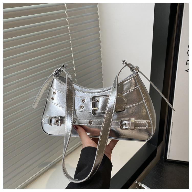 2025 Simple Rivet Fashion Spring New Trend Foreign Personality Design Shoulder Crossbody Underarm Bag Woman