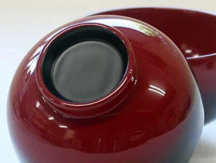 Echizen Lacquerware Sajibee Soup Small Round Gradation Set of Natural Personalized Engraving Perfect for Wooden and Other Celebrations Couple's Bowls,
