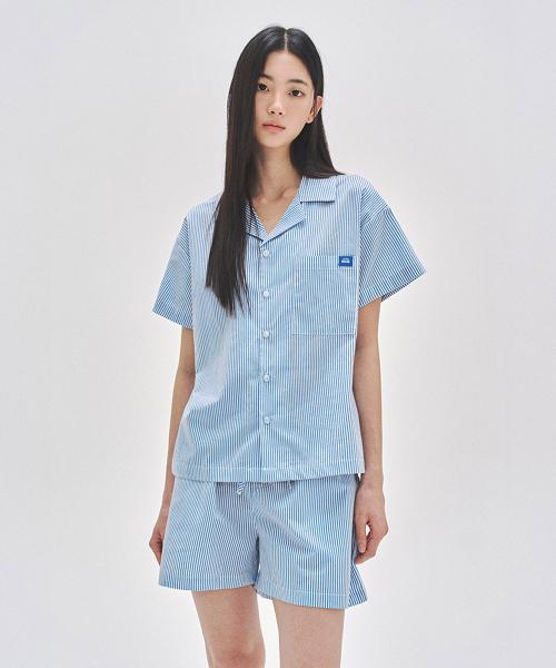 

[LETEDE PAULINE] Linear Half-Sleeve Top & Half-Pants 013A [Shipped from Korea] 100% Authentic M
