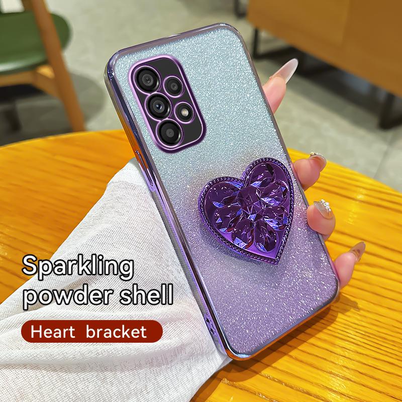 

Силиконовый чехол с градиентным блестящим покрытием для Samsung Galaxy A13 A23 A33 A53 A73 A12 A22 A32 A52 A72 A52S 4G 5G Мягкая задняя крышка A73 5G фиолетовый