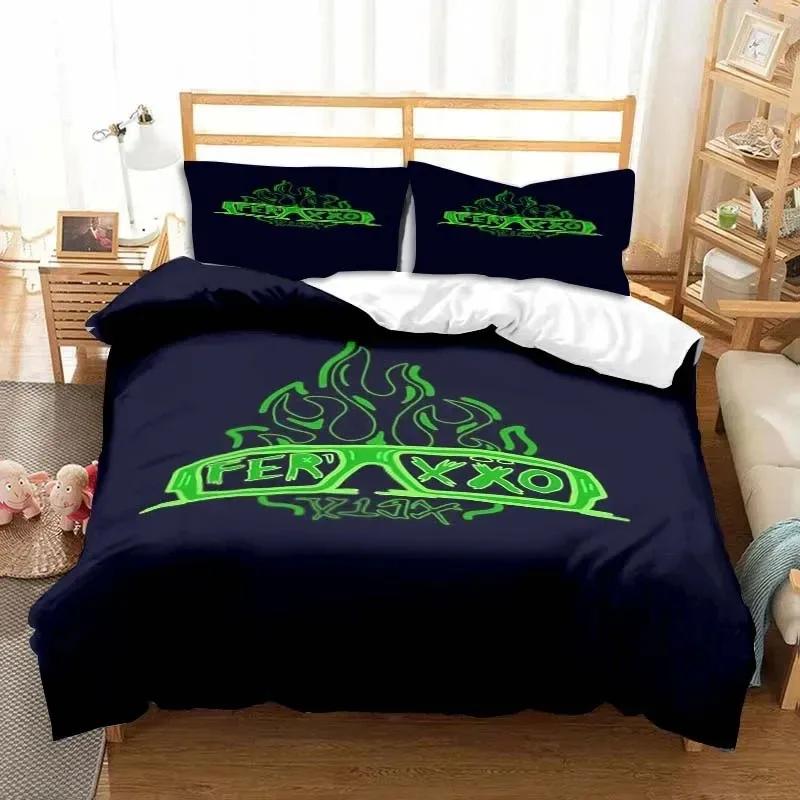 3D Print Ferxxo Feid Rapper Bedding Set Double Twin King Duvet Cover Comforter Pillowcase Boys Girls Adults Bedroom