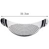 Stainless Steel Pasta Strainer with Handle –Insert Pot Drainer for Spaghetti, Noodles, Fruits & Vegetables