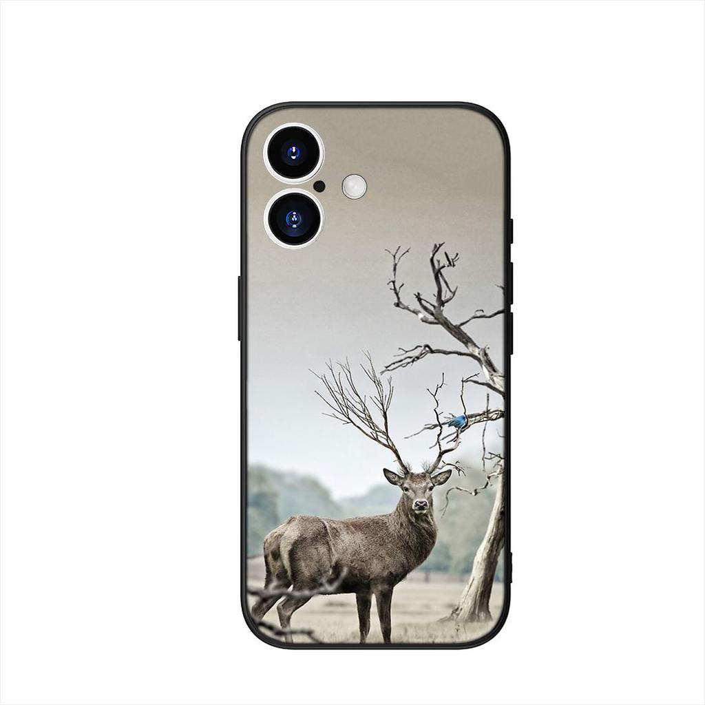 Deer Hunting Phone Cover Case for Apple iPhone 16 15 14 Plus 13 12 Mini 17 Pro Max + 16E Air 16+ ProMax Casing