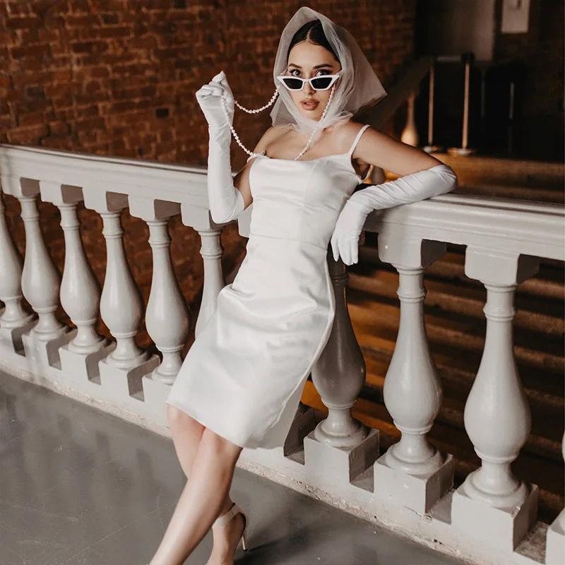 1 pár Rukavice Kostým Večerní Ochrana před sluncem Vysoce elastický Spandex Svatba 53cm Cosplay