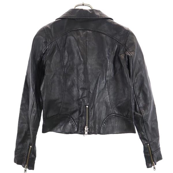 loaf Pigskin Short length leather jacket 1 black Women Used