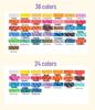 Mali Pastel Chalk & Stick Set: Hair Dye, Graffiti Colors, Minghua Pigments, 24 Shades