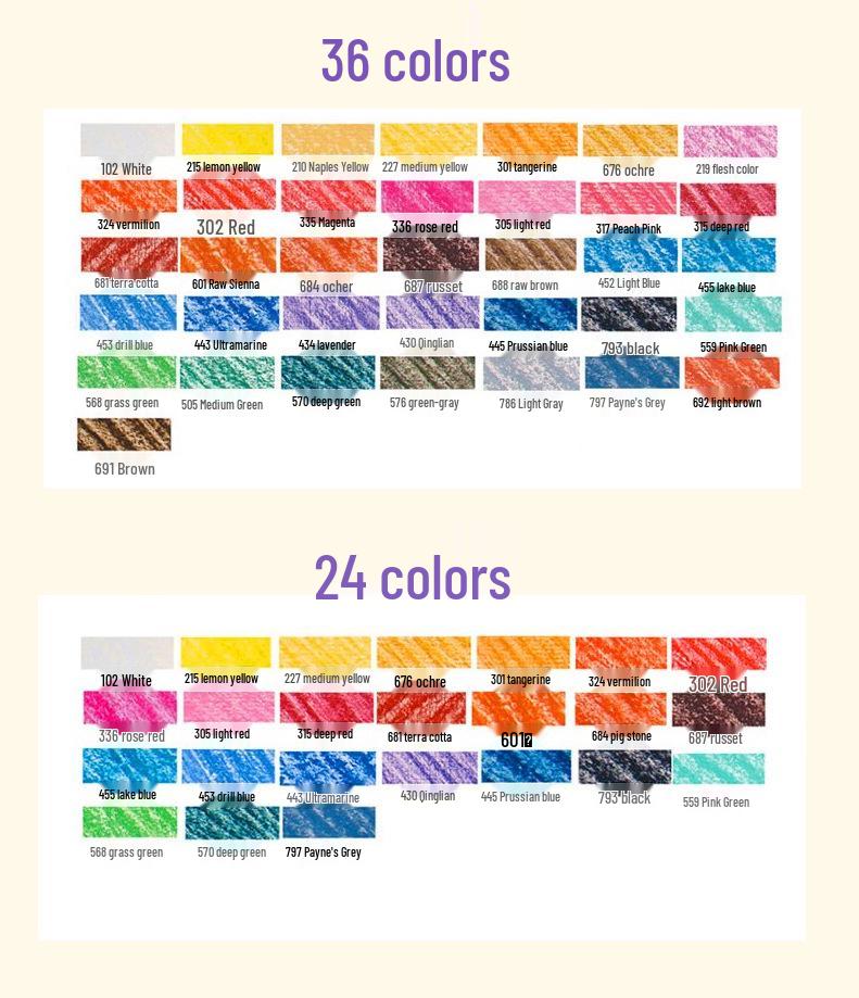 Mali Pastel Chalk & Stick Set: Hair Dye, Graffiti Colors, Minghua Pigments, 24 Shades