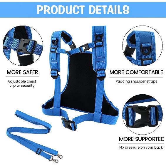 Balana Ski and Snowboard Training Harness for Kids Beginners, Skiing Strap, Shock Absorbing Leashes,Adjustable Seat Strap Easy Lift Handle, for