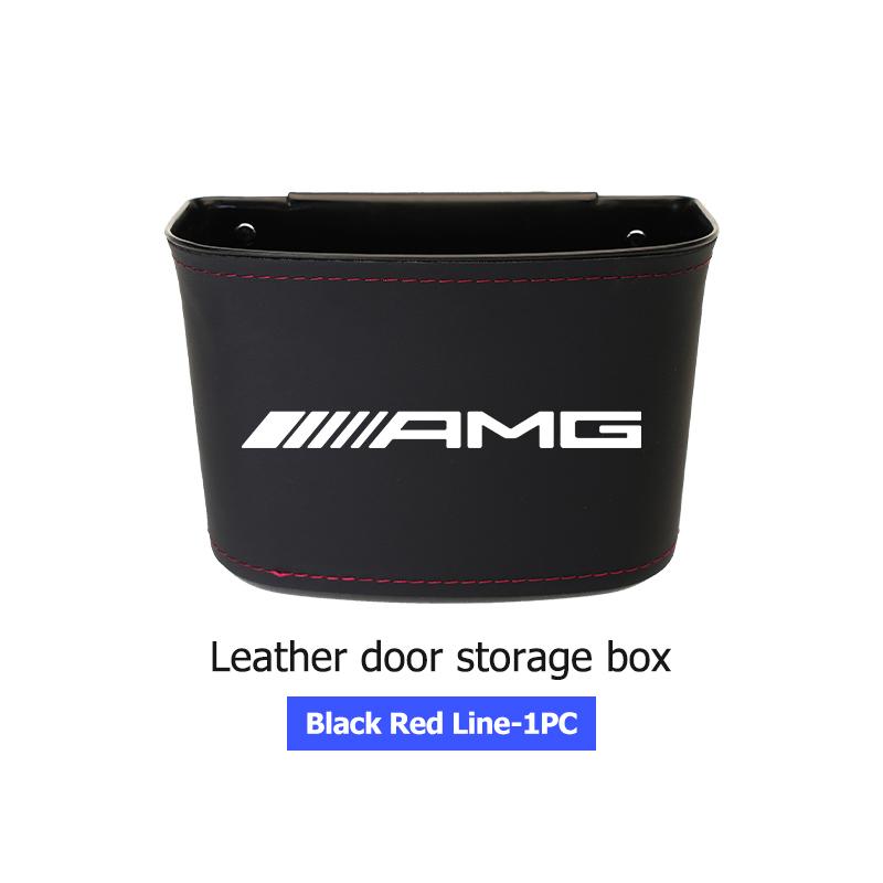 Car Door Storage Bag Drink Waste Card Key Sunglasses Holder For Mercedes Benz AMG C180 C300 W124 W176 W177 C200 C260 GLC CLE CLA