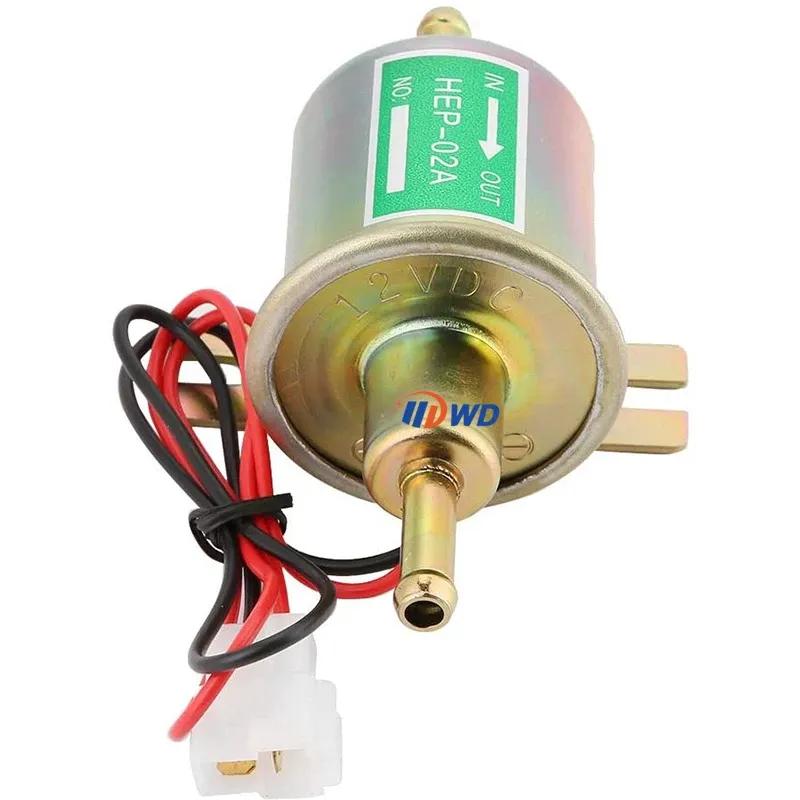 Electric Fuel Pump HEP-02A 12/24V Low Pressure Electric Fuel Pump Petrol Gas Diesel Pump with Tall Kit