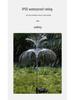 Cross-border Solar LED Jellyfish Garden Light, Waterproof, 7-Color Fiber Optic, Outdoor Lawn Decor.