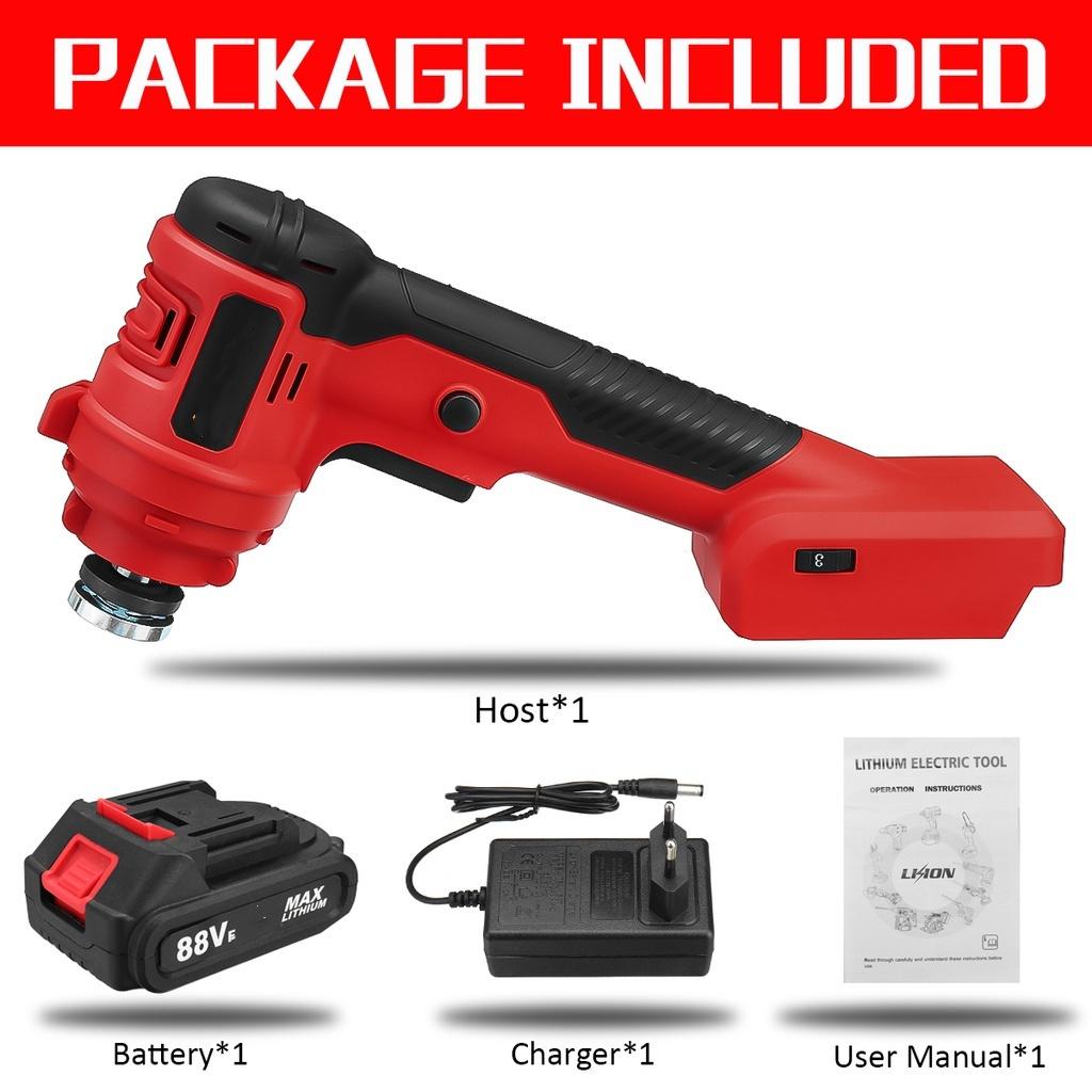 1580W 7500 mAh Electric Polishing Cutting Power Tool 6 Gears Adjustable Angle Grinder For 18V Battery