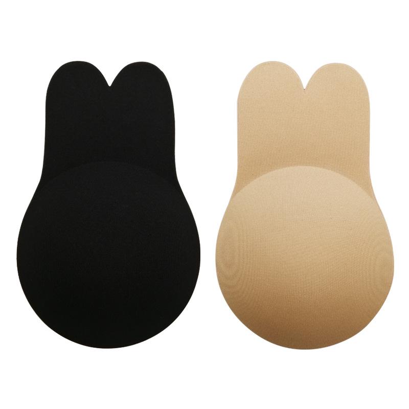 Bunny Ear Seamless Push-Up Nipple Covers: Breathable, Invisible Lifting Cup for Anti-Protrusion.