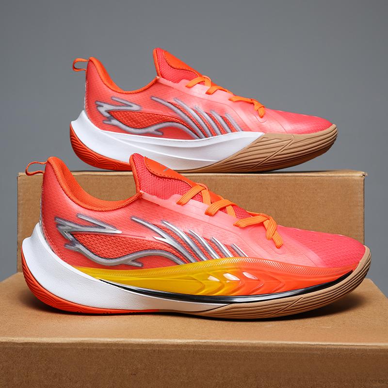 

Мужские кроссовки для баскетбола с низким верхом, новые профессиональные, для реальных боевых действий, противоскользящие, износостойкие, с амортизацией и отскоком, спортивная обувь для студентов 45