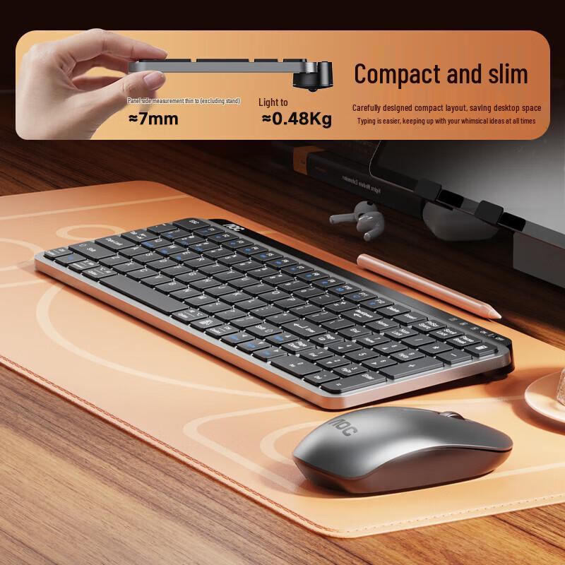 AOC KM600 Dual-Mode Wireless Bluetooth Keyboard and Mouse Combo