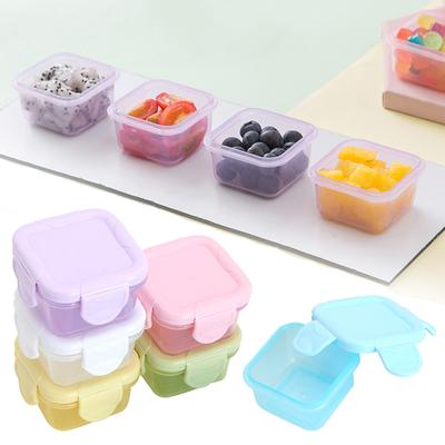 Vorratsbehälter für Lebensmittel, kleine feuchtigkeitsbeständige Kunststoffbehälter, Mini-Aufbewahrungsbox für die Küche mit auslaufsicherem Deckel, Küchenzubehör