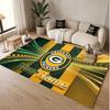 Custom Rug Green Bay Packers Pattern Print Name Text Soft Non‑Slip Floor Carpet for Home Indoor Decoration