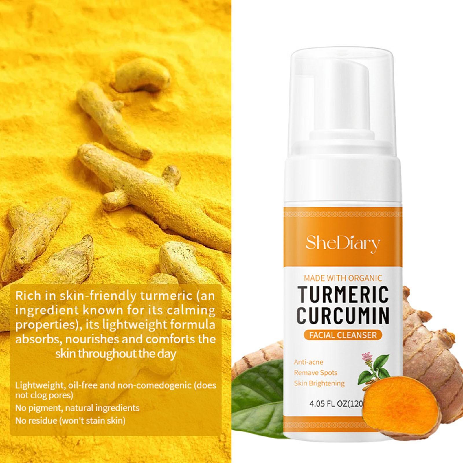 

Turmerics Facial Cleanser Turmerics Facial Wash Turmerics Foaming Cleanser For All Skin 120ML