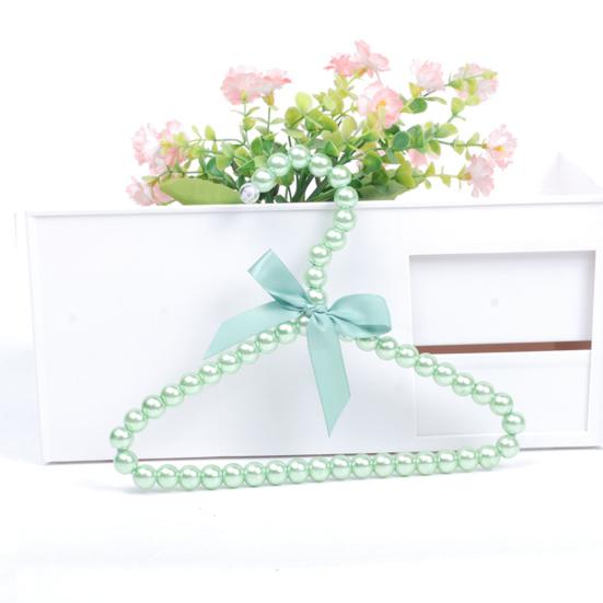 Kleshenger med sløyfe Sklisikker ABS Barn Faux Pearl Rack for Home