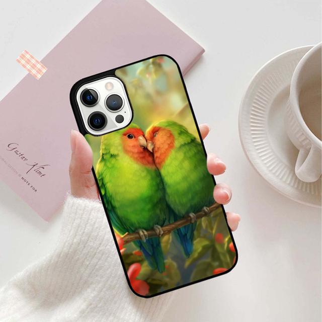 Animal Macaw Parrot Colourful Phone Case Back Cover for iPhone 17 Air 16 15 14 13 11 12 Pro Max Plus Shell Coque