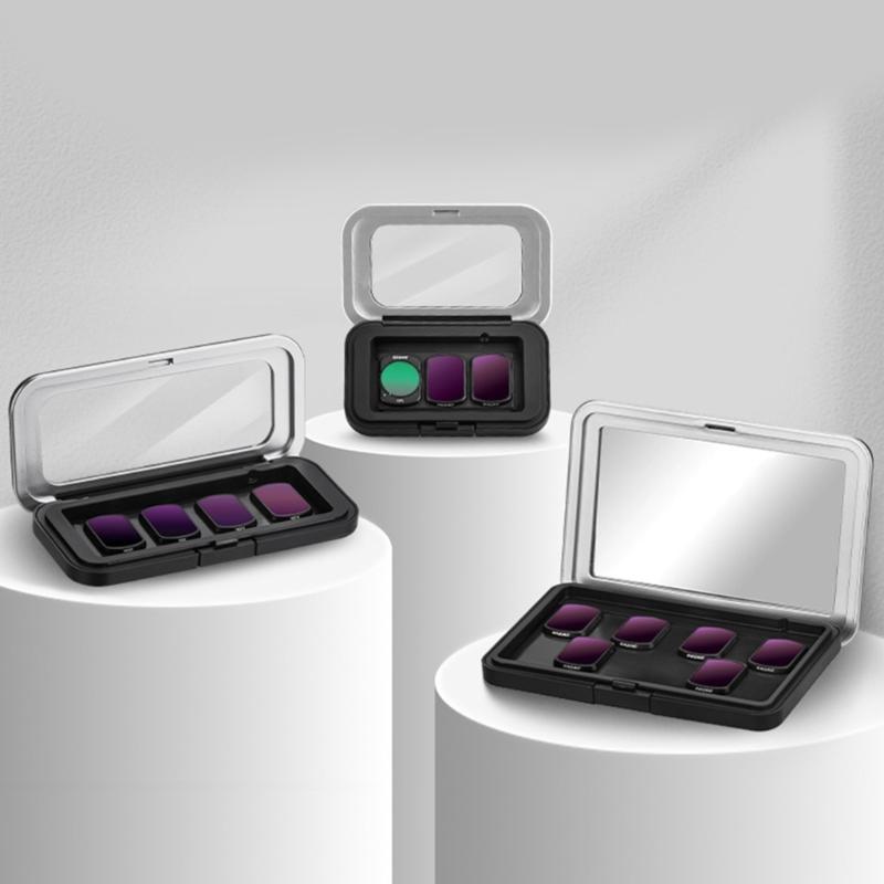 Shockproof Filter Storage Box IPX4 Waterproof Seal Slim Portable Case with Magnetic Closure for POCKET3