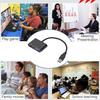 Video Adapter High-Speed 2-in-1 Definition Cord Converter Cable Dual-Output Multi-Display Adapters Parts Projection Laptop