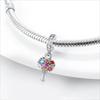 New Original Copper Plated Accessories Fashion Charm Flower Clown Rabbit Bead Fit Pendant Bracelet For Women Diy Jewelry Gift