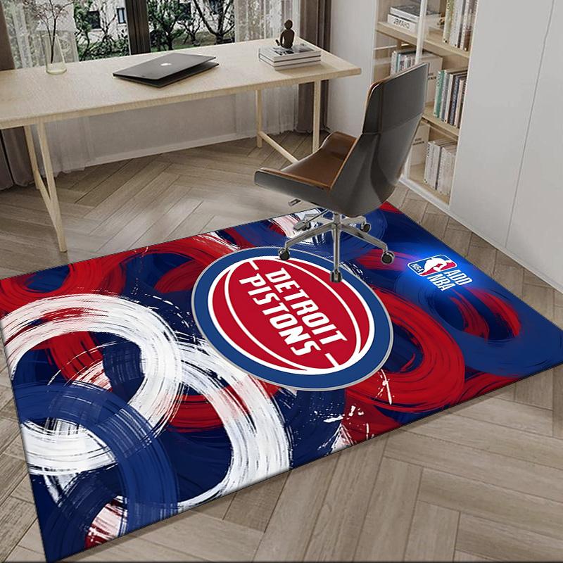 Detroit Basketball Art Carpet, Kitchen Rugs, Yoga Mat, Non-Slip Mats, Rug for Bathroom, Living Room Bedroom, Camping Rugs Christmas Gift