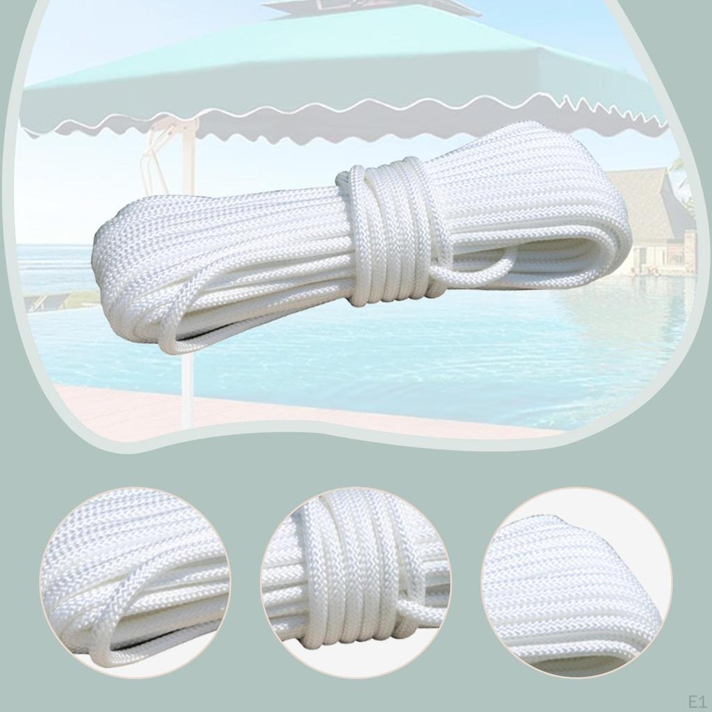 Šňůra k zahradnímu slunečníku Náhradní 33ft Nylon Snadné použití Odolné lano Venkovní