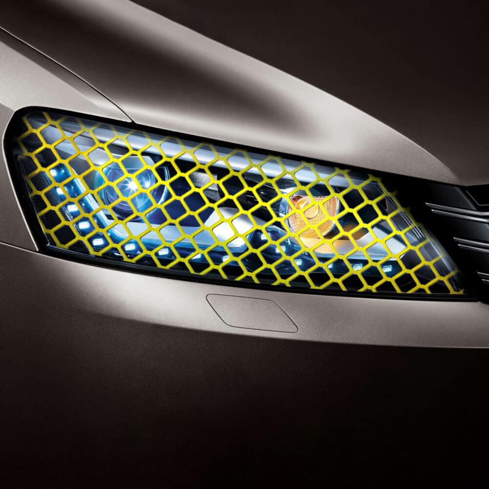 Honeycomb Car Taillight Sticker,Universal Reflective Decals Sticker Waterproof Rear Light Film Self Adhesive Tail Light Lamp Stickers Car Styling