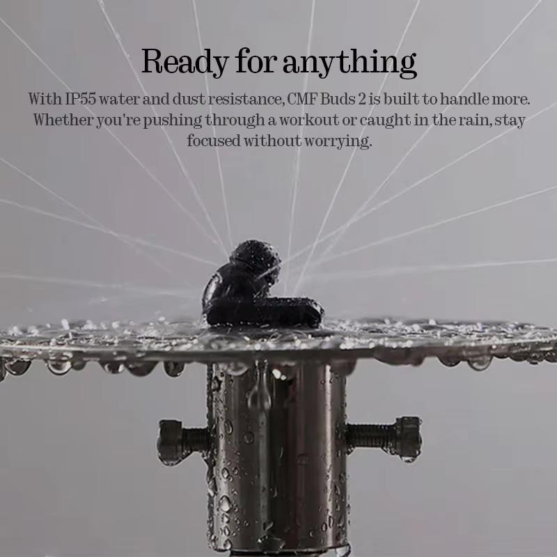 CMF by Nothing Buds 2 Global Version Earphone 48dB Hybrid ANC IP55 Water and dust resistance 4 Bluetooth5.4 11mm PMI Driver Android 6.0