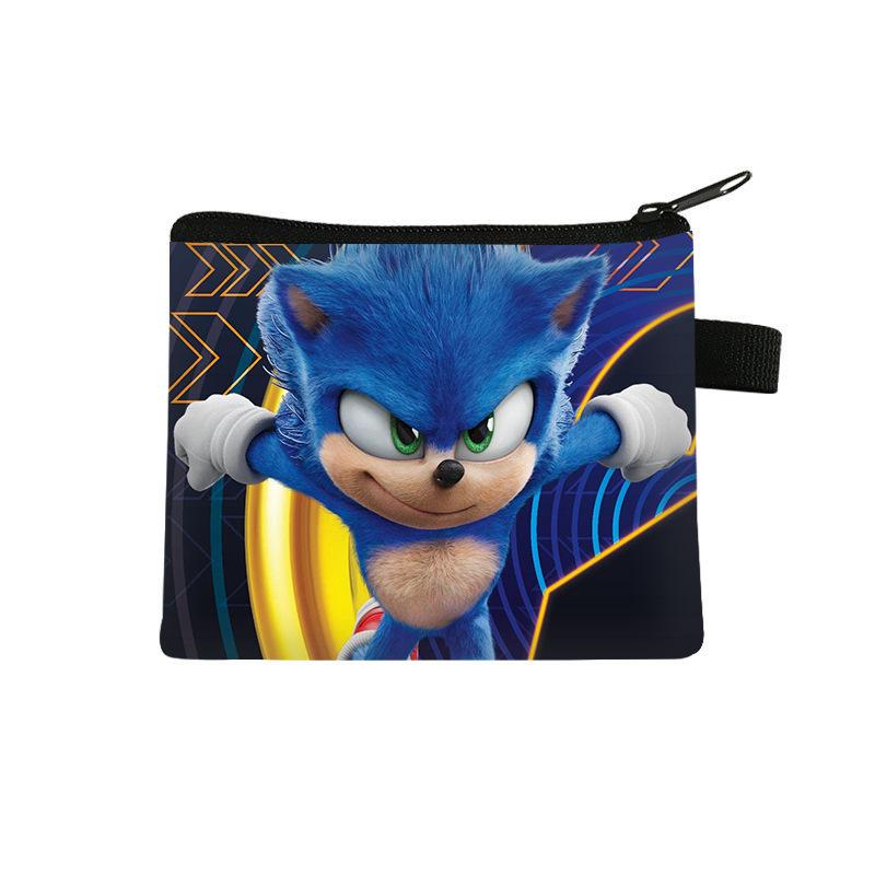 New Sonic Children's Change Bag Mini Bag Key Coin Headphone Bag Cute Cartoon Polyester Wallet