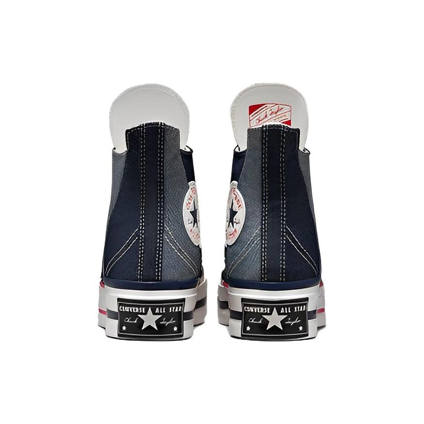 Converse Chuck 70 Plus Retro Denim High-Top Canvas Shoes Unisex Sneakers Black Gray A03960C
