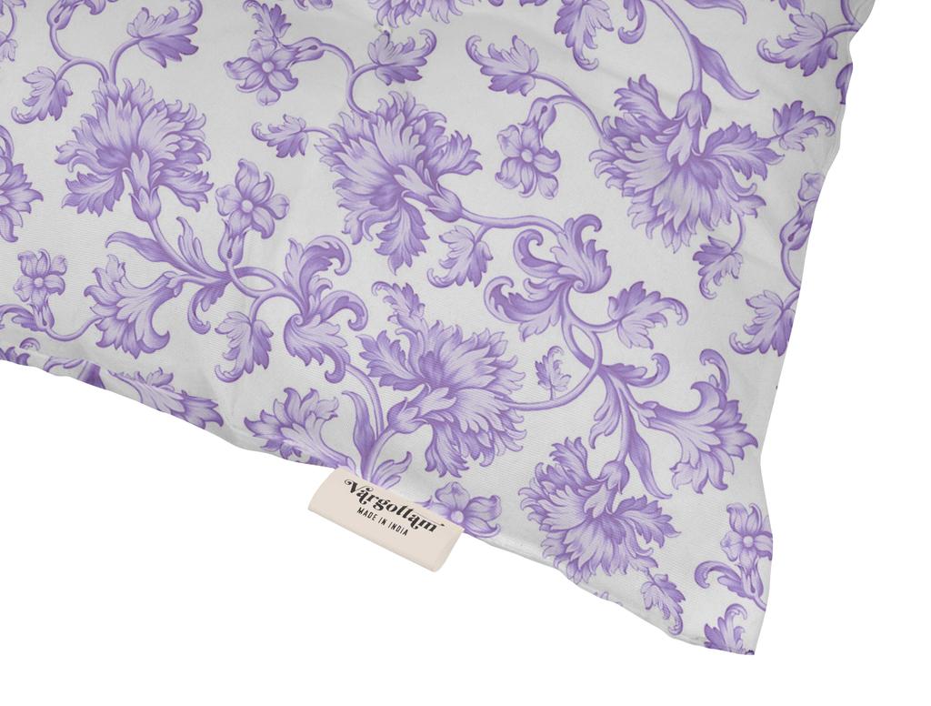 Vargottam Indoor Outdoor Tufted Printed Square Seat Patio Cushion Set Of 2 Water Resistant Patio Furniture Seat Cushion 19,inches, Purple |