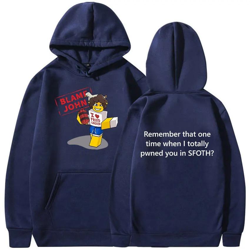 Blame John Hot Product New Model Personality Clothes Hoodies Oversized Unisex High-end Luxury Hot Product Streetwear Trendy Cotton Y2k Short Sleeves 