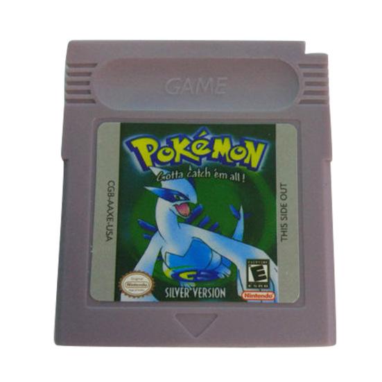 Картридж с игровыми картами, игра Pokemon GBC для консоли Nintendo Boy, цветная версия серый