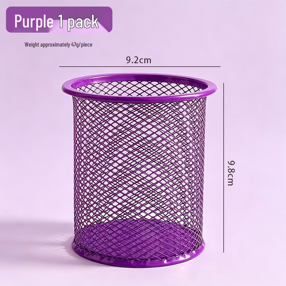 Creative Metal Pen Holder - Hollow Iron Art for Office & Student Desktop Stationery Storage