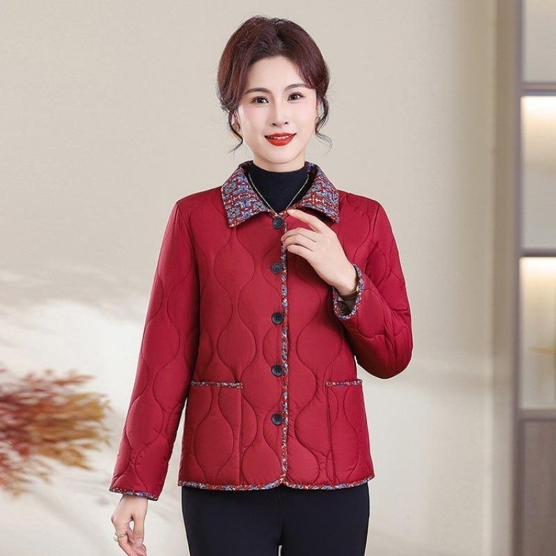 Lapel small cotton-padded clothes, versatile autumn and winter women's clothing, add thickened short coat