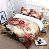 Floral Art Decor Set Bedding Set with 1 Duvet Cover 2 Pillowcases Single Double King Queen, Gift